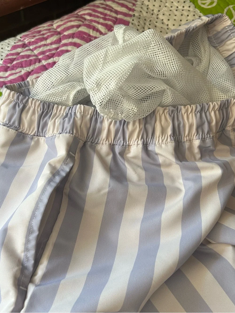 The Sunday Collective - Boys Board Shorts in Retro Stripe